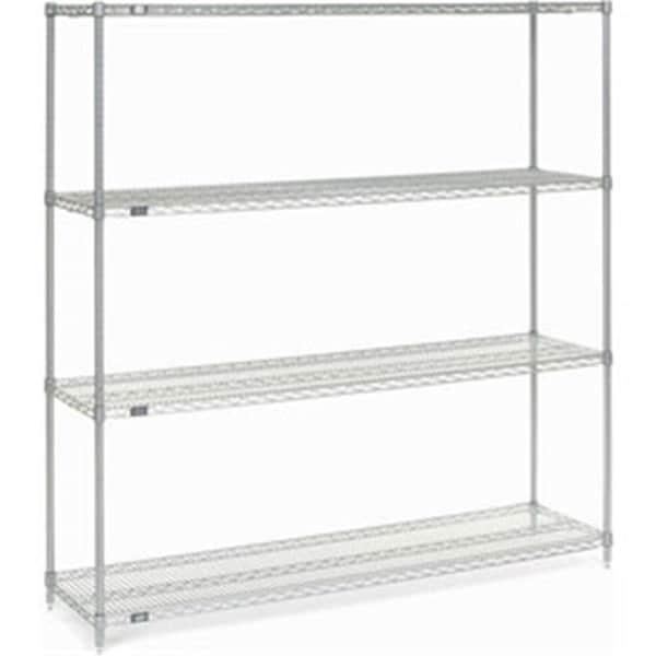 Designed To Furnish Nexel Chrome Wire Shelving 72 x 18 x 74 in. DE2974350 - main